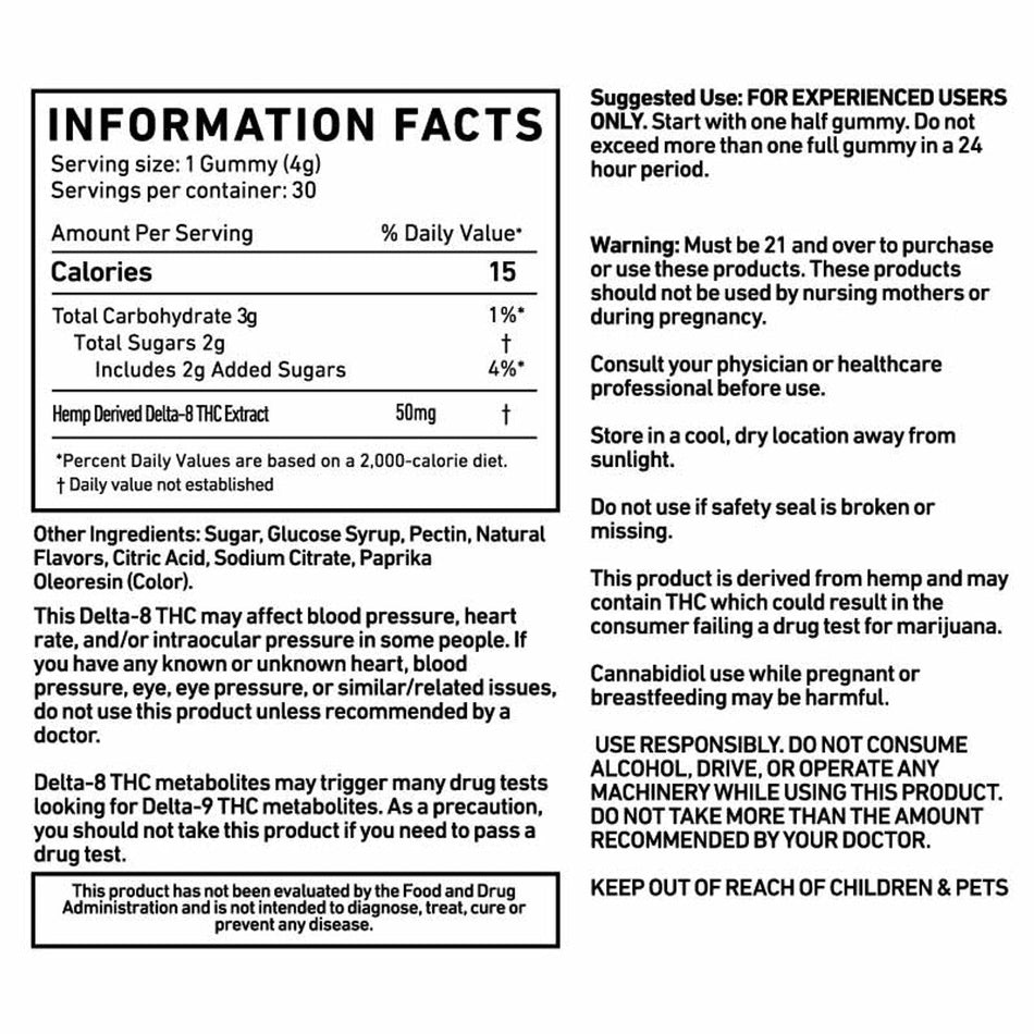 Cannabis Life MANGO HAZE DELTA-8 GUMMIES – (30CT) 1500MG Best Sales Price - Gummies