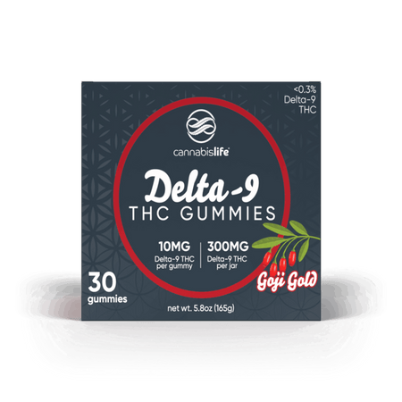 Cannabis Life GOJI GOLD DELTA-9 GUMMIES - (30CT) 300MG Best Sales Price - Gummies