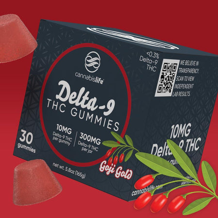 Cannabis Life GOJI GOLD DELTA-9 GUMMIES - (30CT) 300MG Best Sales Price - Gummies