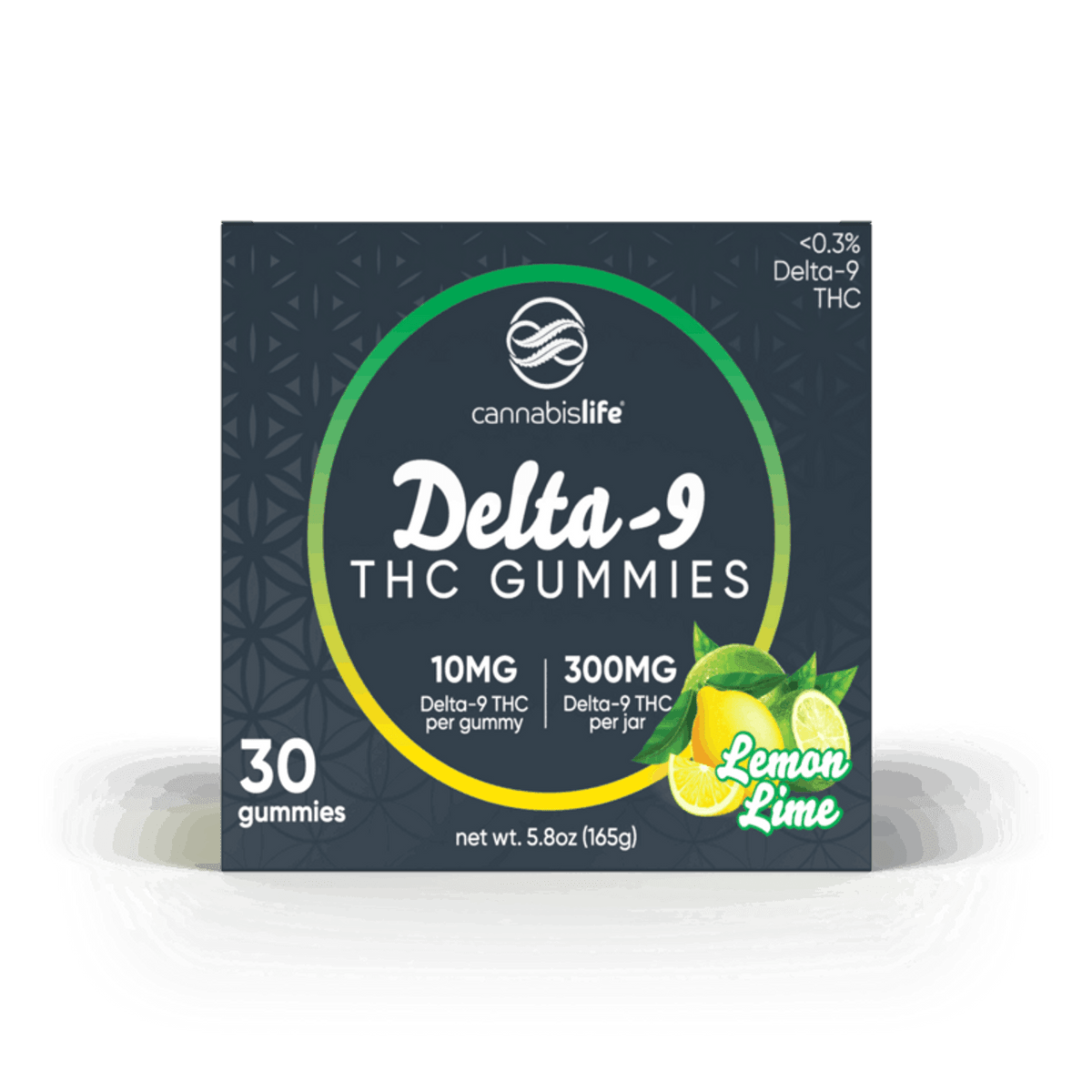 Cannabis Life LEMON LIME DELTA-9 GUMMIES - (30CT) 300MG Best Sales Price - Gummies