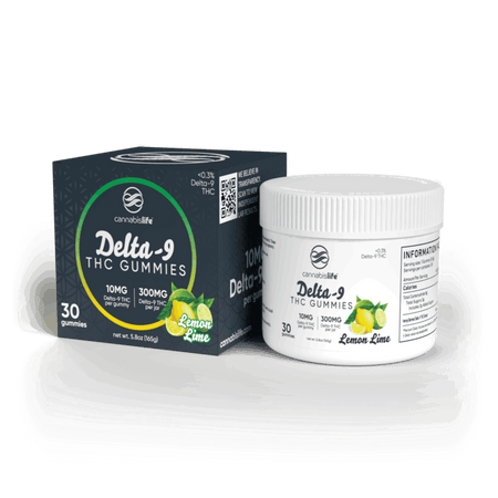 Cannabis Life LEMON LIME DELTA-9 GUMMIES - (30CT) 300MG Best Sales Price - Gummies