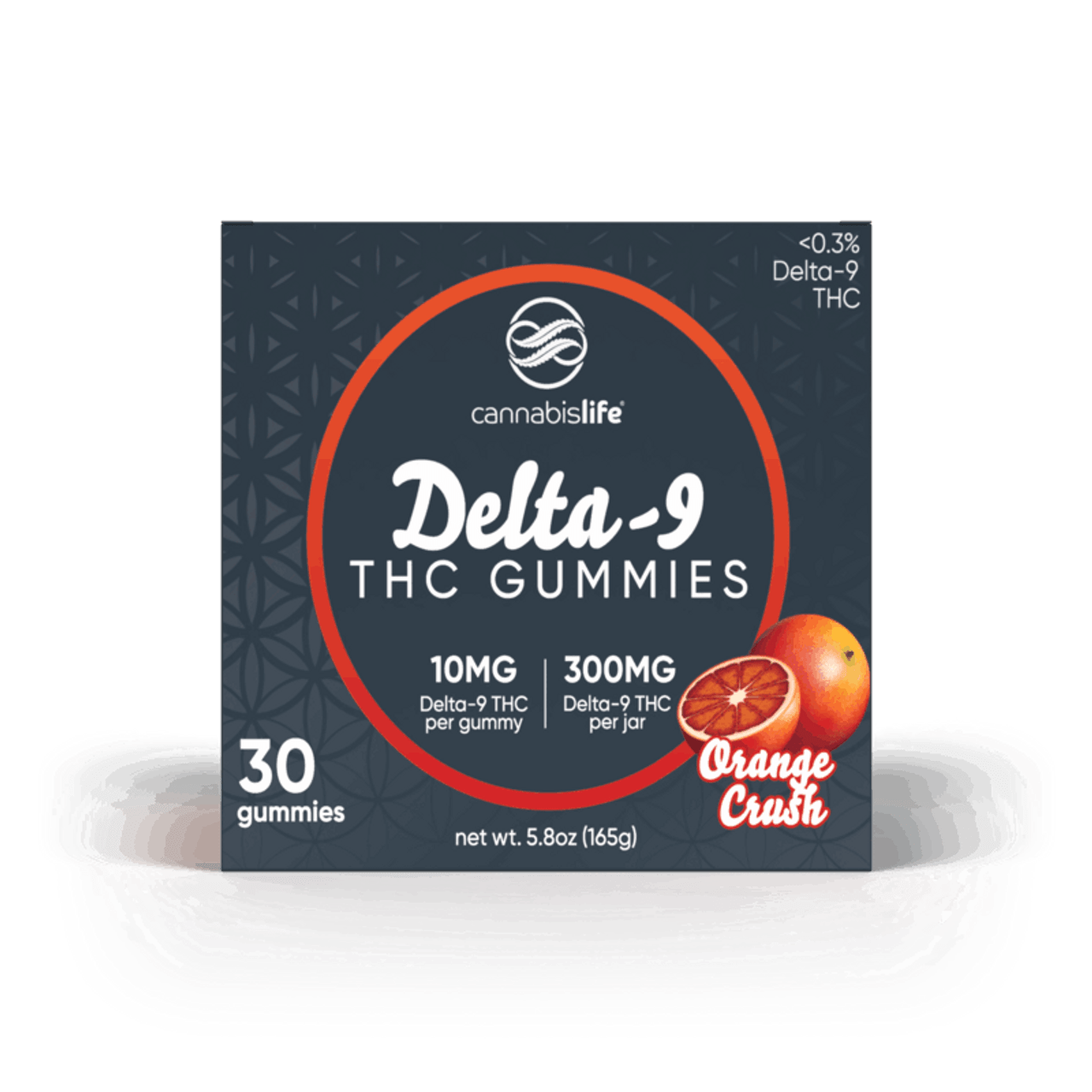 Cannabis Life ORANGE CRUSH DELTA-9 GUMMIES - (30CT) 300MG Best Sales Price - Gummies