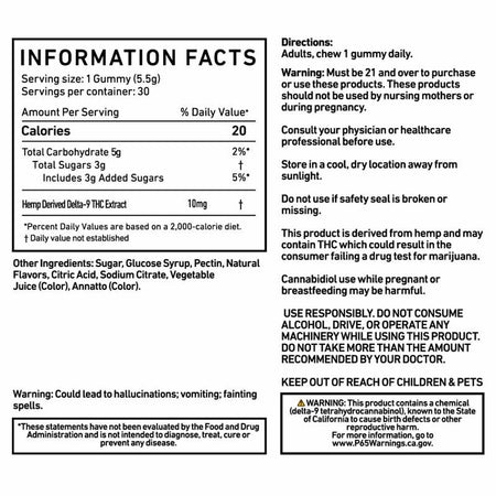 Cannabis Life ORANGE CRUSH DELTA-9 GUMMIES - (30CT) 300MG Best Sales Price - Gummies