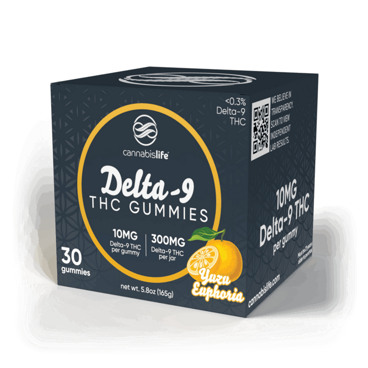 Cannabis Life YUZU EUPHORIA DELTA-9 GUMMIES - (30CT) 300MG Best Sales Price - Gummies