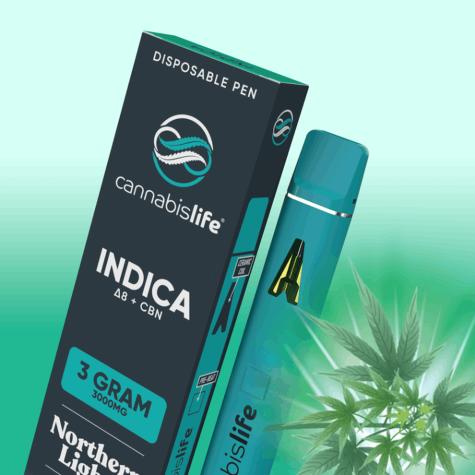 Northern Lights Indica Delta 8 Disposable Vape Pen 3ml