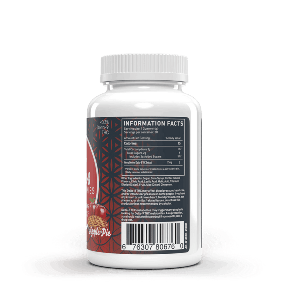 Apple Pie Delta 8 Gummies 30ct 750mg
