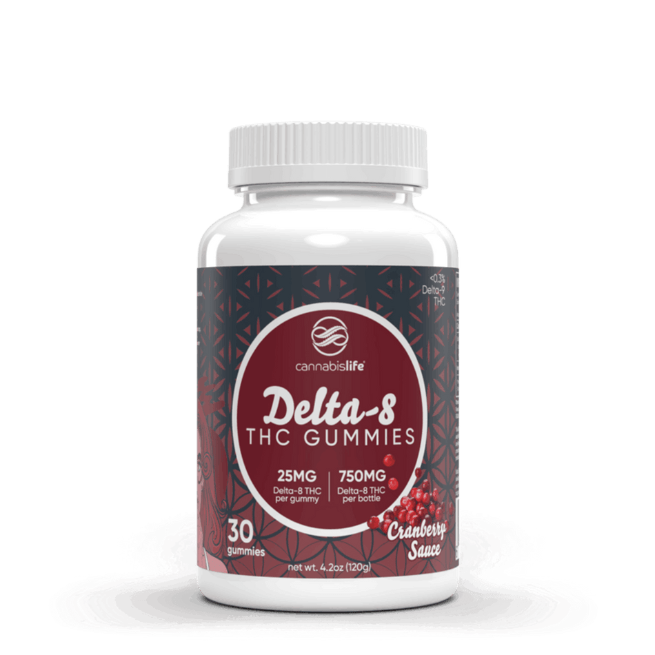 Cranberry Sauce Delta 8 Gummies 30ct 750mg