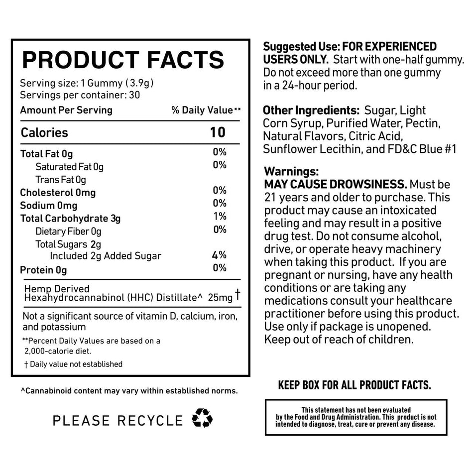 Cannabis Life Blue Razz HHC Gummies Best Sales Price - Gummies