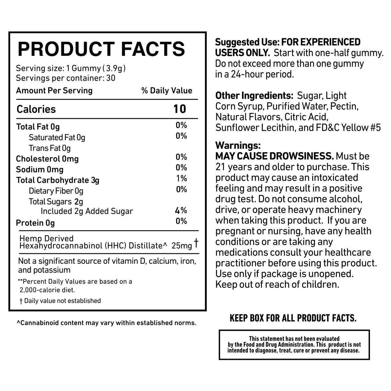 Cannabis Life Lemon Drop HHC Gummies - (30ct) 750mg Best Sales Price - Gummies