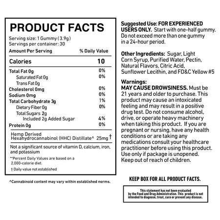 Cannabis Life Lemon Drop HHC Gummies - (30ct) 750mg Best Sales Price - Gummies