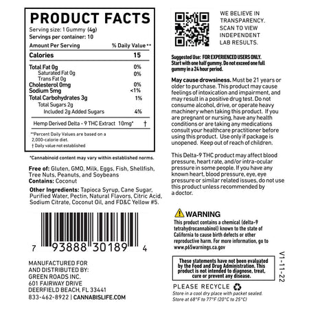 Cannabis Life STRAWNANA DELTA-9 GUMMIES - (10CT) 50MG Best Sales Price - Gummies