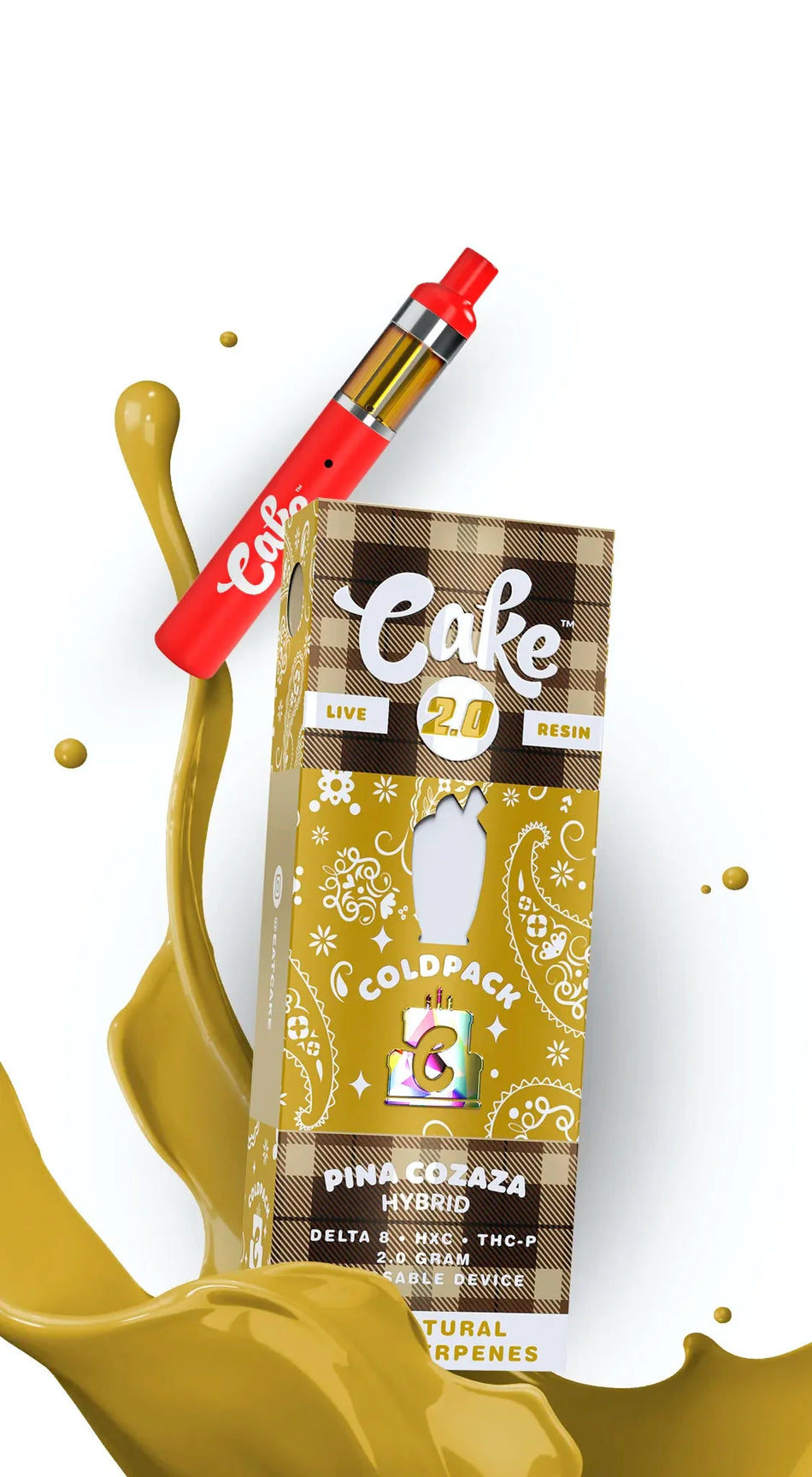 Cake 2.0 Coldpack D8 + HXC + THCP Disposables (2g) Best Sales Price - Vape Pens