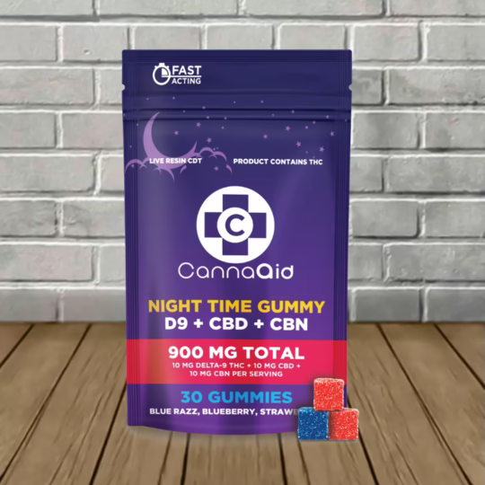 CannaAid Delta-9 + CBD + CBN Nighttime Gummies