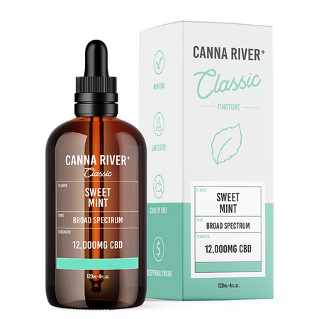 Canna River CBD Oil - Classic Broad Spectrum Tincture Sweet Mint Best Price