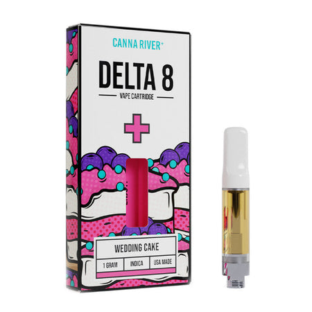 Canna River Delta 8 Vape - Cartridge - Wedding Cake - 1g Best Price