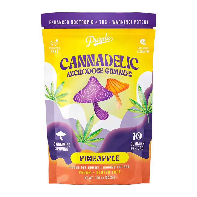 Purple Organics Cannadelics Microdose Gummies – 10CT