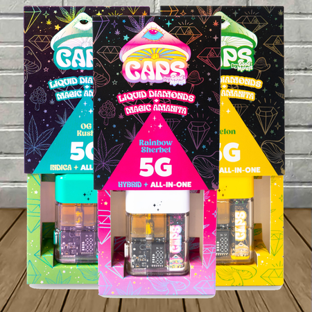 Caps All-In-One Liquid Diamonds + Magic Amanita 5g Disposable Best Sales Price - Vape Pens