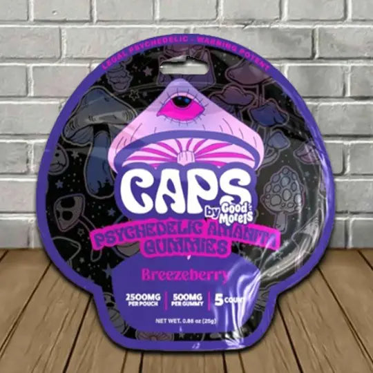 Caps Psychedelic Amanita Gummies By Good Morels Best Sales Price - Gummies