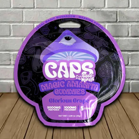 Caps Psychedelic Amanita Gummies By Good Morels Best Sales Price - Gummies