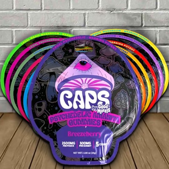 Caps Psychedelic Amanita Gummies By Good Morels Best Sales Price - Gummies