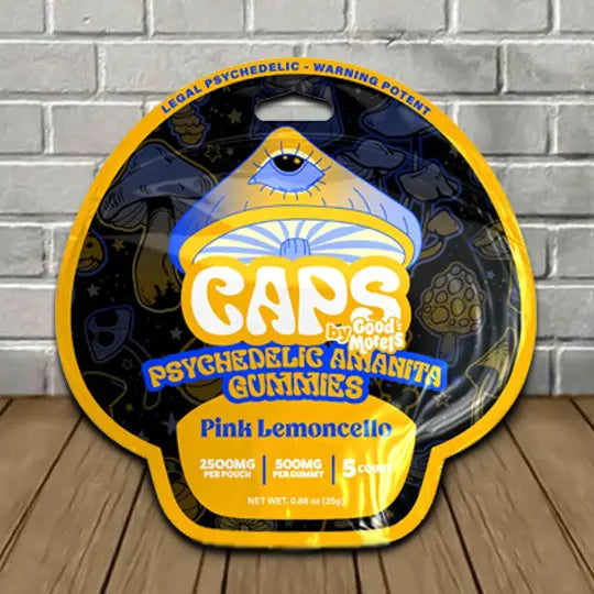 Caps Psychedelic Amanita Gummies By Good Morels Best Sales Price - Gummies