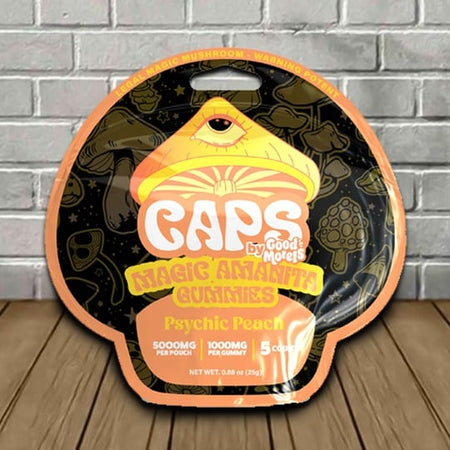 Caps Psychedelic Amanita Gummies By Good Morels Best Sales Price - Gummies