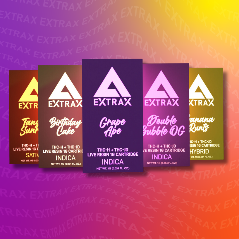 DeltaExtrax THCP + THCjd 1G Cartridges | Lights Out Collection Best Sales Price - Vape Cartridges