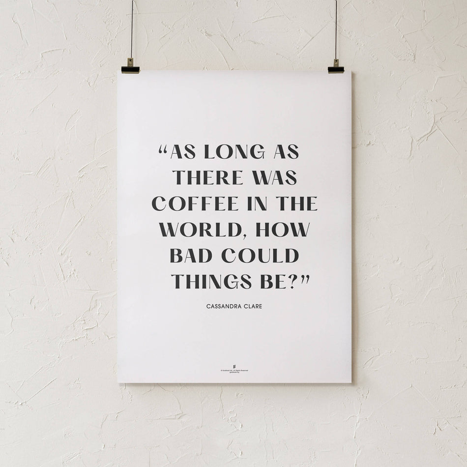 GoldLeaf Cassandra Clare Quote Print