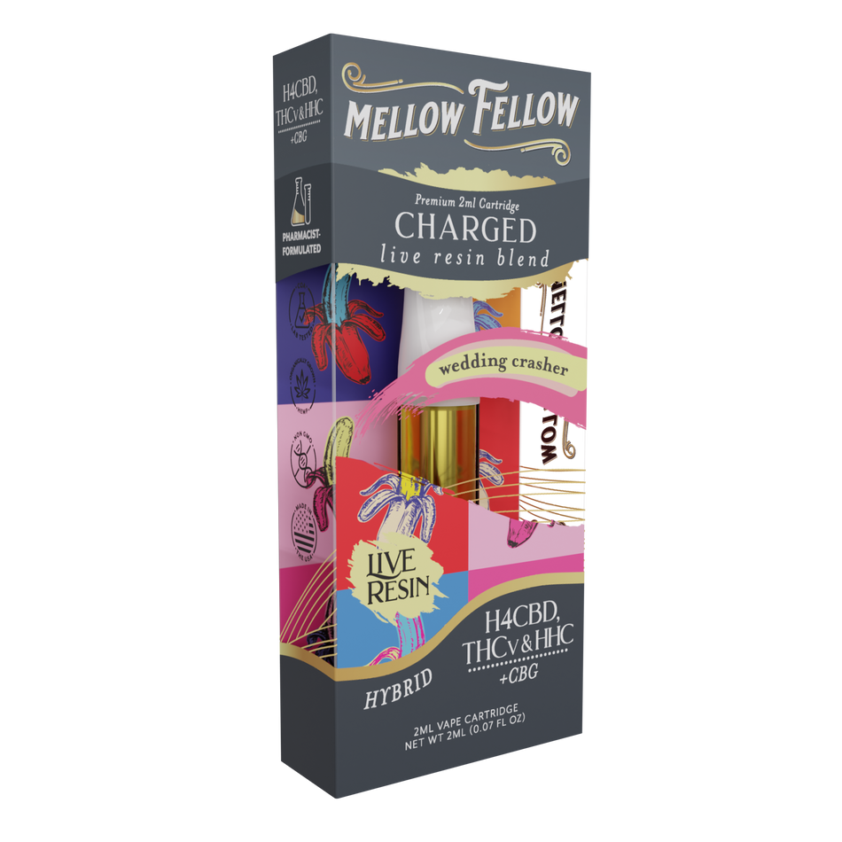 Mellow Fellow Charged Blend 2ml Live Resin Vape Cartridge Wedding Crasher Best Sales Price - Vape Cartridges