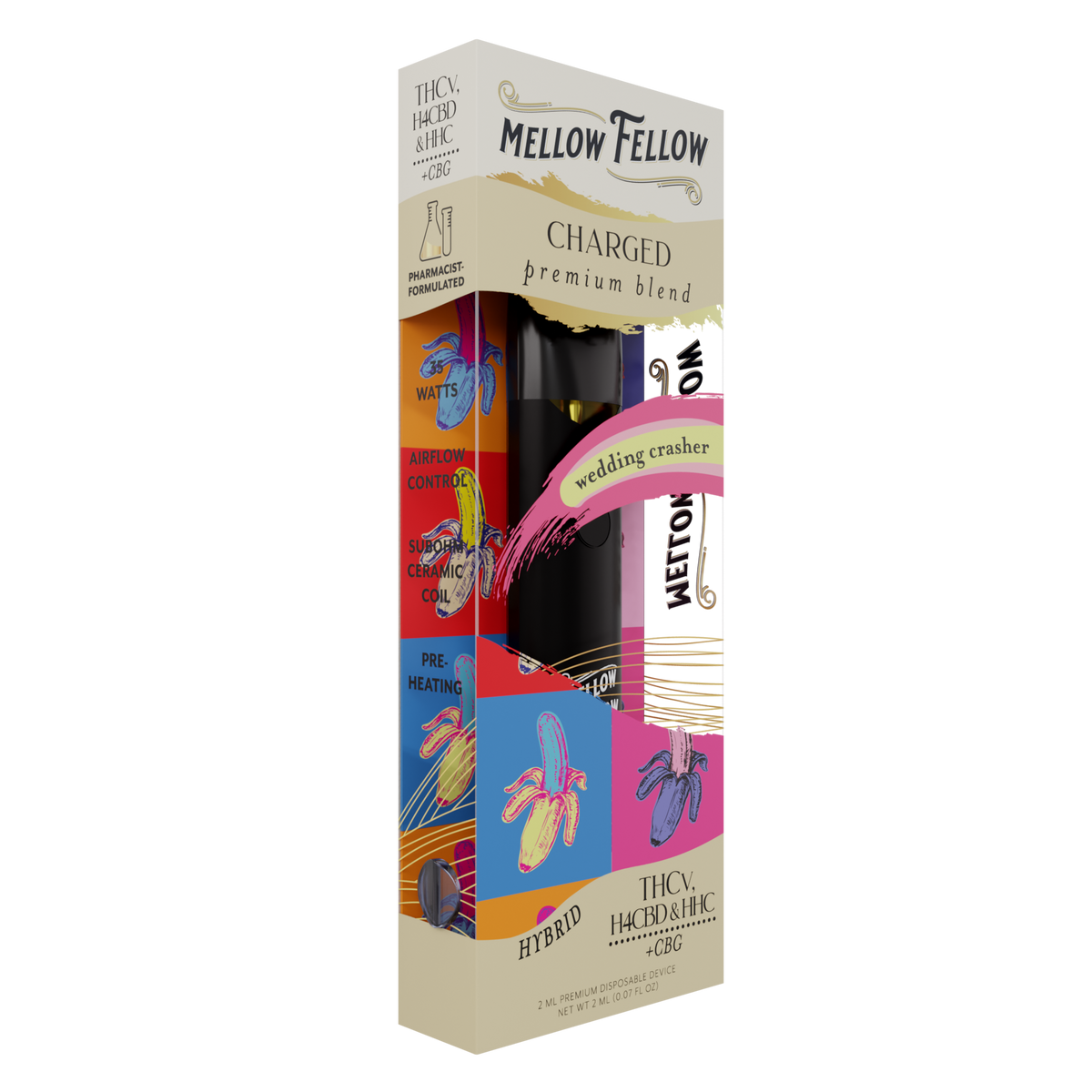 Mellow Fellow Charged Blend 2ml Disposable Vape Wedding Crasher Best Sales Price - Vape Pens