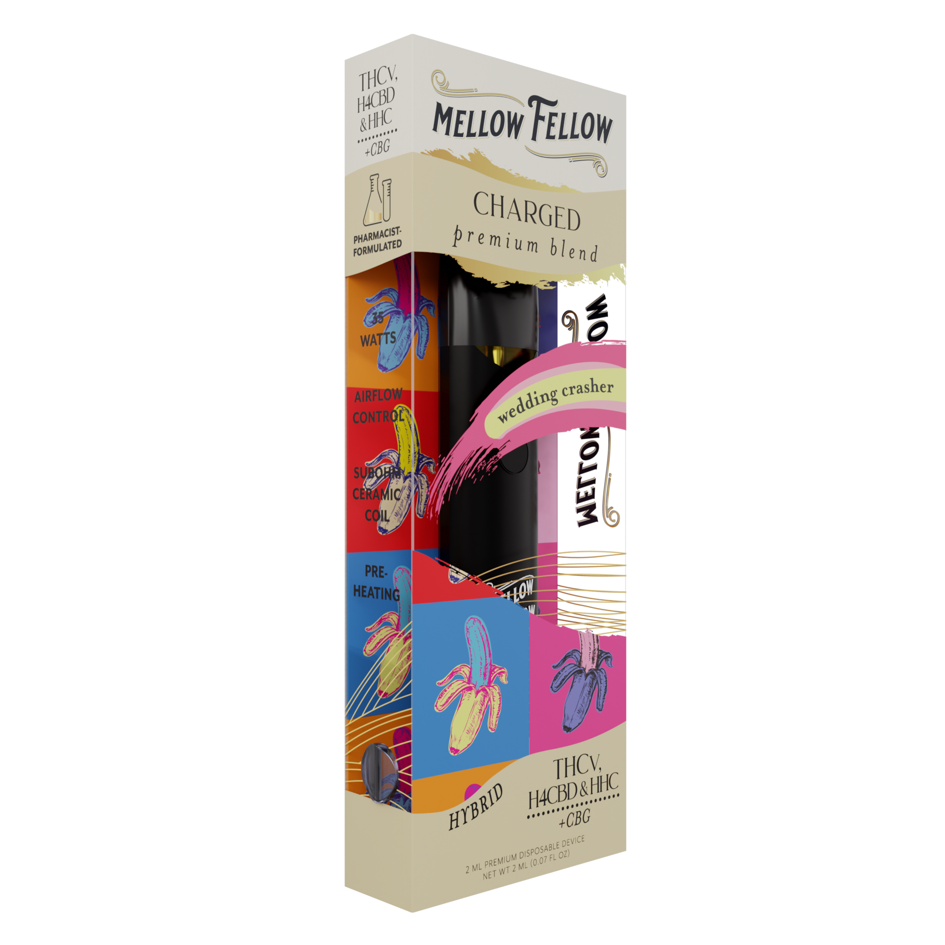 Mellow Fellow Charged Blend 2ml Disposable Vape Wedding Crasher Best Sales Price - Vape Pens