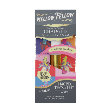 Mellow Fellow Charged Blend 2ml Live Resin Vape Cartridge Wedding Crasher Best Sales Price - Vape Cartridges