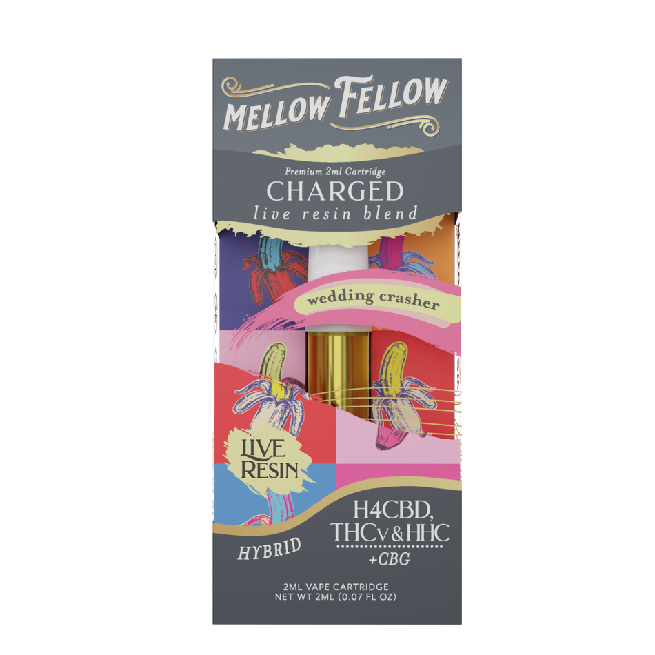 Mellow Fellow Charged Blend 2ml Live Resin Vape Cartridge Wedding Crasher Best Sales Price - Vape Cartridges