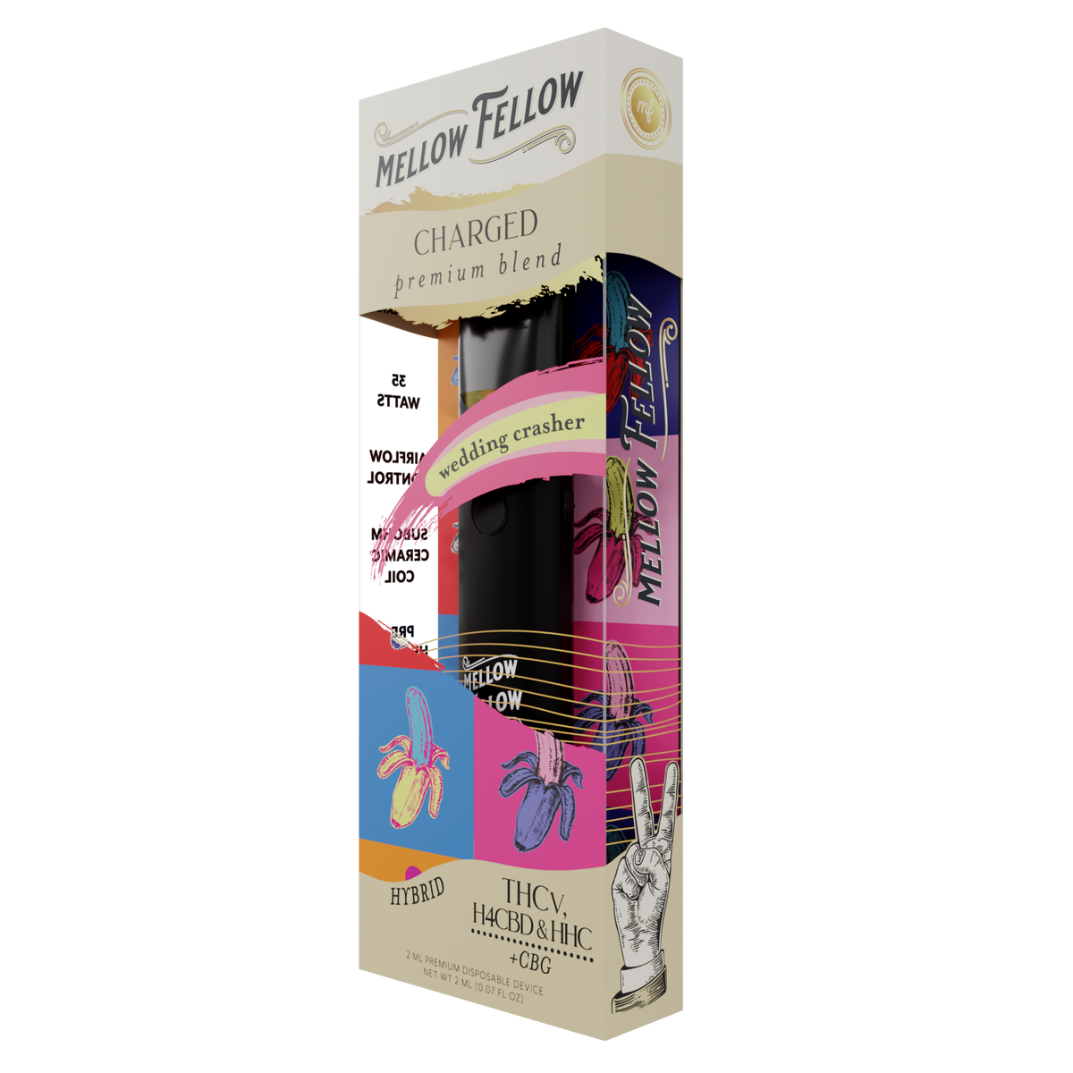 Mellow Fellow Charged Blend 2ml Disposable Vape Wedding Crasher Best Sales Price - Vape Pens
