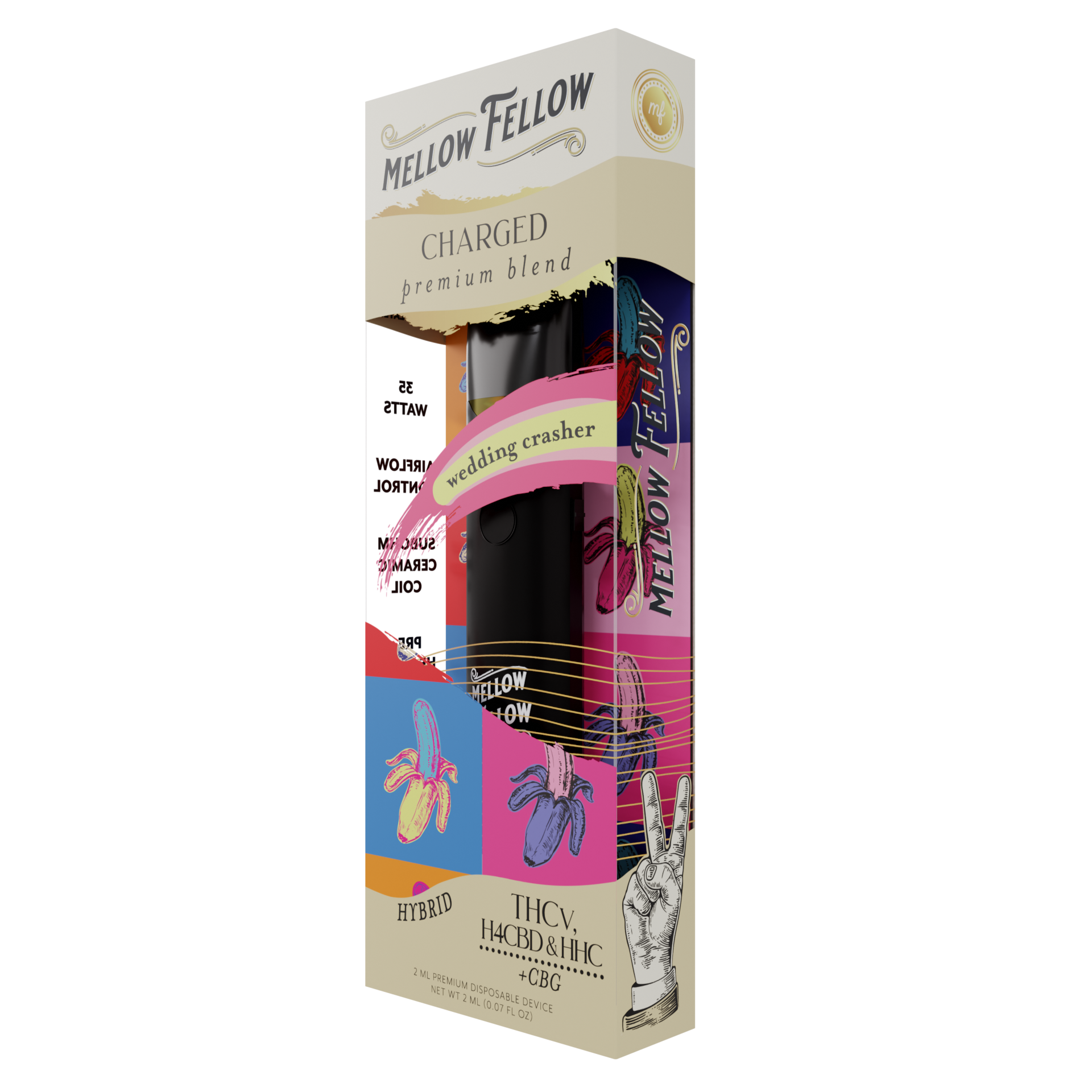 Mellow Fellow Charged Blend 2ml Disposable Vape Wedding Crasher Best Sales Price - Vape Pens