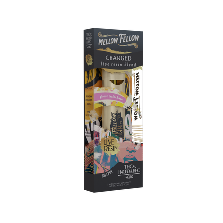 Mellow Fellow Charged Blend 2ml Live Resin Disposable Vape Ghost Train Haze Best Sales Price - Vape Pens