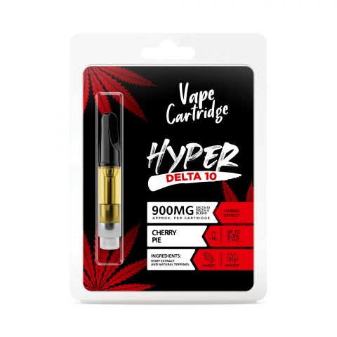 Cherry Pie Cartridge - Delta 10 THC Hyper 900mg (1ml) Best Sales Price - Vape Cartridges