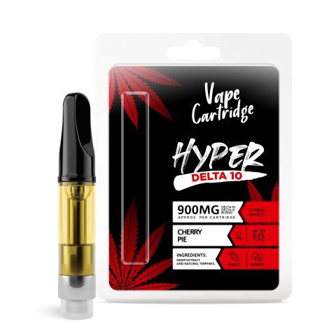 Cherry Pie Cartridge - Delta 10 THC Hyper 900mg (1ml) Best Sales Price - Vape Cartridges
