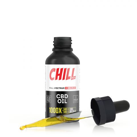 Chill Plus Full Spectrum Delta-8 CBD Oil 1000X Best Sales Price - Tincture Oil