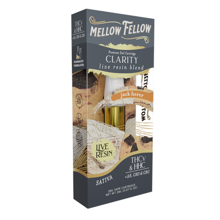 Mellow Fellow Clarity Blend 2ml Live Resin Vape Cartridge Jack Herer Best Sales Price - Vape Cartridges