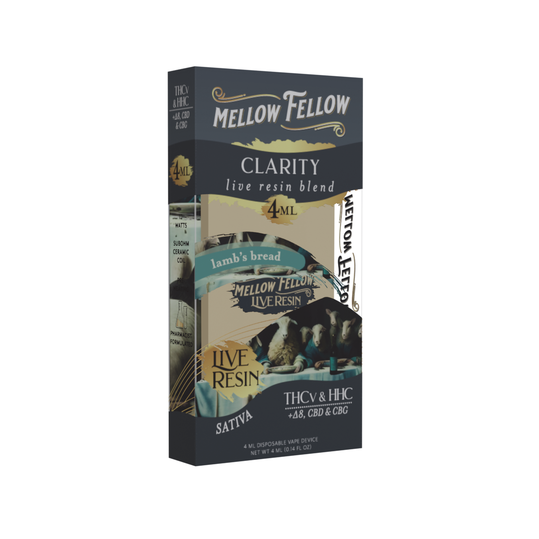 Mellow Fellow Clarity Blend 4ml Live Resin Disposable Vape Lamb's Bread Best Sales Price - Vape Pens
