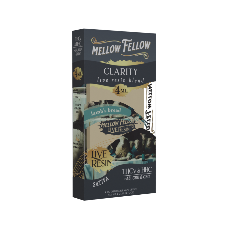 Mellow Fellow Clarity Blend 4ml Live Resin Disposable Vape Lamb's Bread Best Sales Price - Vape Pens