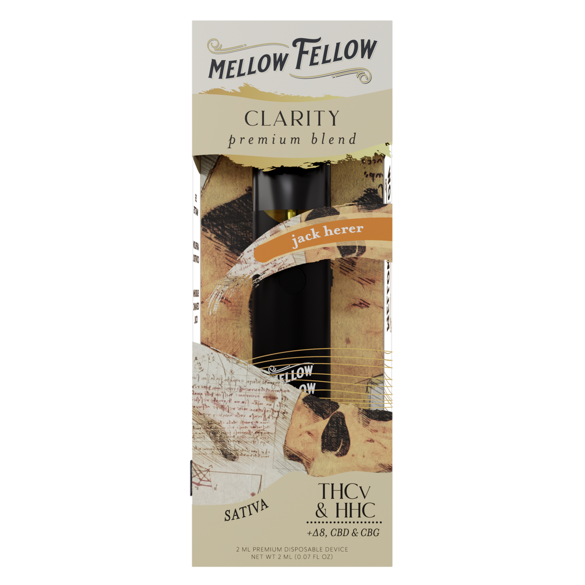 Mellow Fellow Clarity Blend 2ml Disposable Vape Jack Herer Best Sales Price - Vape Pens