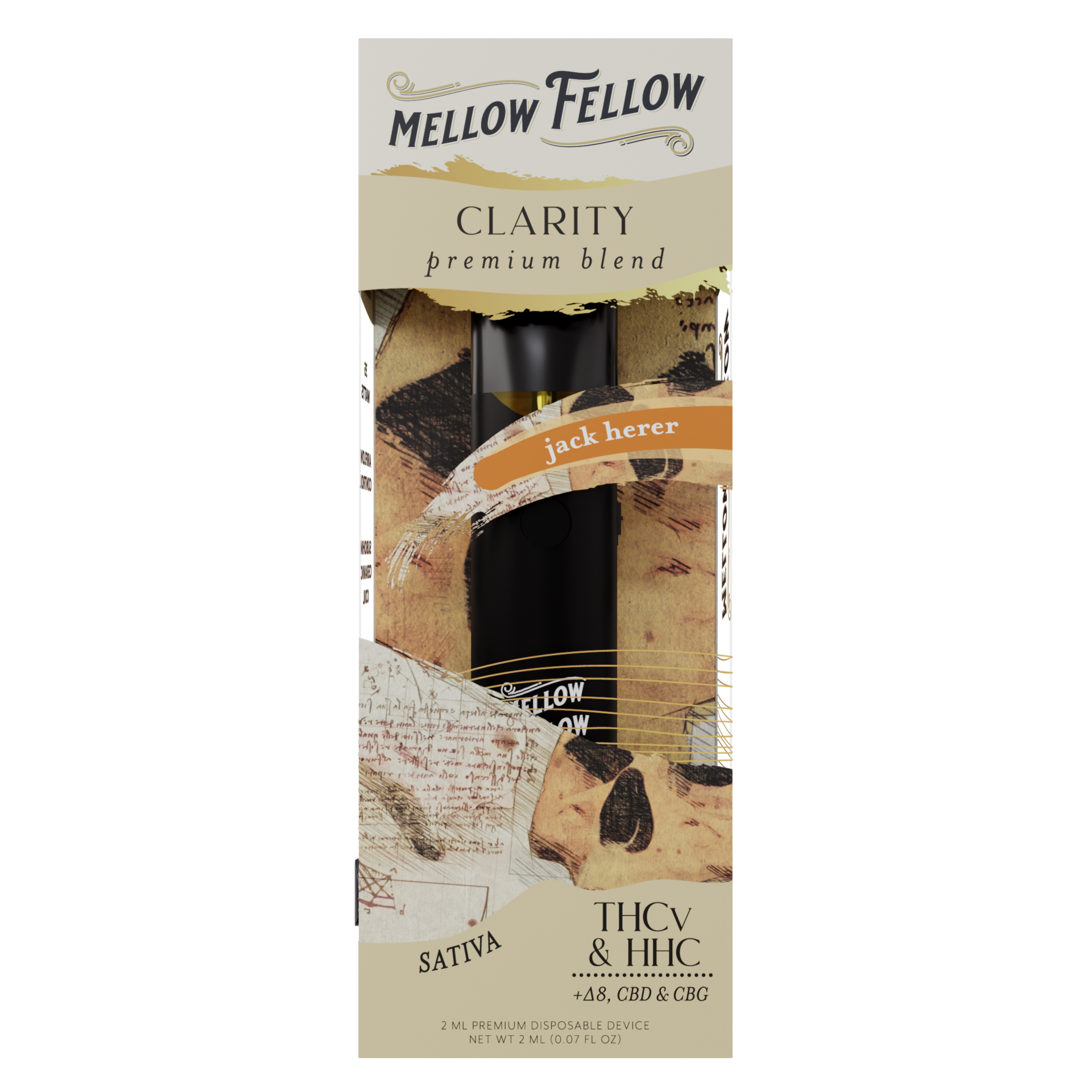 Mellow Fellow Clarity Blend 2ml Disposable Vape Jack Herer Best Sales Price - Vape Pens