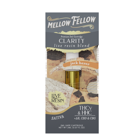 Mellow Fellow Clarity Blend 2ml Live Resin Vape Cartridge Jack Herer Best Sales Price - Vape Cartridges