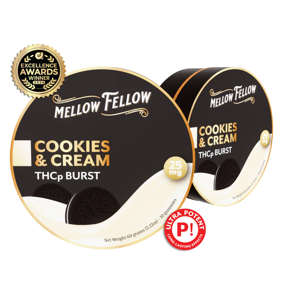 Mellow Fellow THCp Bursts Edibles - Cookies & Cream - 25mg