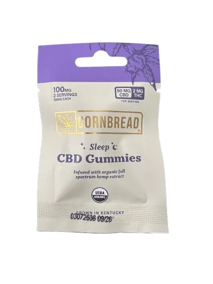 Cornbread CBD 50mg : THC 2mg Gummies 2ct