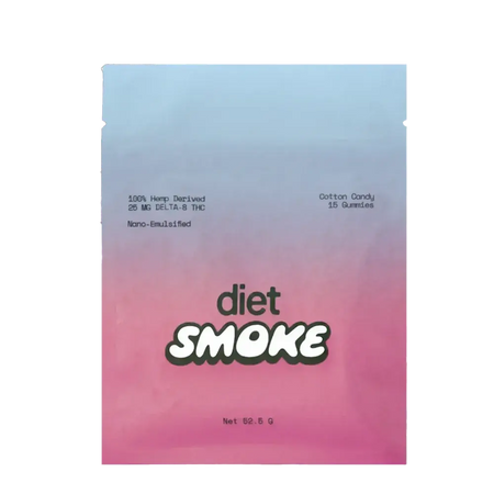 Diet Smoke Cotton Candy Gummies DELTA-8 THC Best Sales Price - Gummies