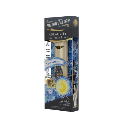 Mellow Fellow Creativity Blend 2ml Live Resin Disposable Vape Blue Dream Best Sales Price - Vape Pens