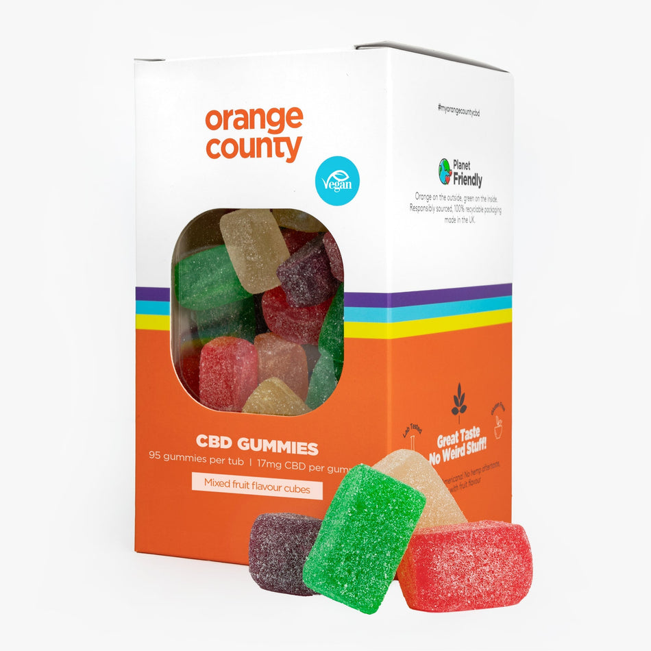 CBD Gummy Cubes (Large Tub)